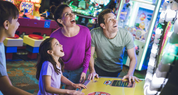 FAMILY IN ARCADE
