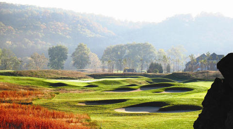 Golf course in the autumn