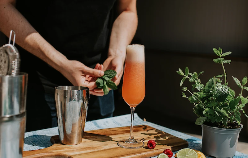 Main image linking to post titles: Garden to Glass: How Hotels Are Using Fresh Herbs to Rethink Spring Cocktails