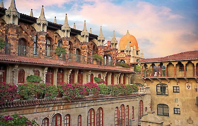 Main image linking to post titles: This Historic California Hotel Spans an Entire City Block—and Has Hosted Presidents, Movie Stars, and Generations of Travelers
