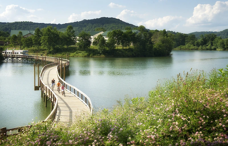 Main image linking to post titles: Skip the Beach: These Outdoor Summer Getaways Deliver Mountains, Lakes, and Desert Views