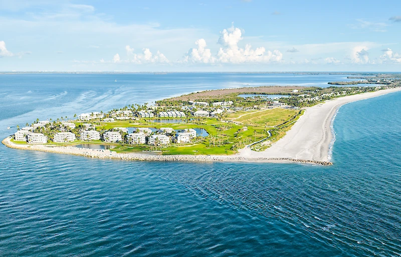 Main image linking to post titles: Inside the Florida Island Resort Bringing Back the Classic Gulf Coast Vacation