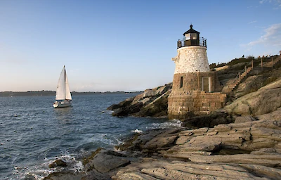 Main image linking to post titles: These Classic New England Beach Towns Are Even Better in Fall—With Quiet Beaches, Lobster Rolls, and Leaf-Peeping Drives